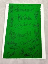 20 World Snooker Champions Signed Green Cloth Baize (inc A Higgins) + Dealer COA