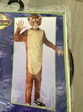 Rubie's Halloween Sensations Lion Costume Jumpsuit, Mask Child Size M 8-10