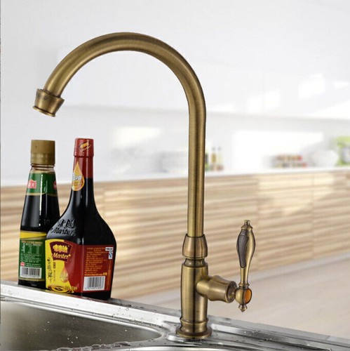 Messing Hoch Bogen Spültischarmatur Küche Wasserhahn Kaltwasser Armatur DE*-* - Bild 2 von 11