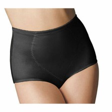 BALI Moderate Control Full Cut Black Shaper Brief Size Large