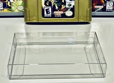 25 N64 CARTRIDGE PROTECTORS Custom Made  Clear Box / Sleeves Case Nintendo 64