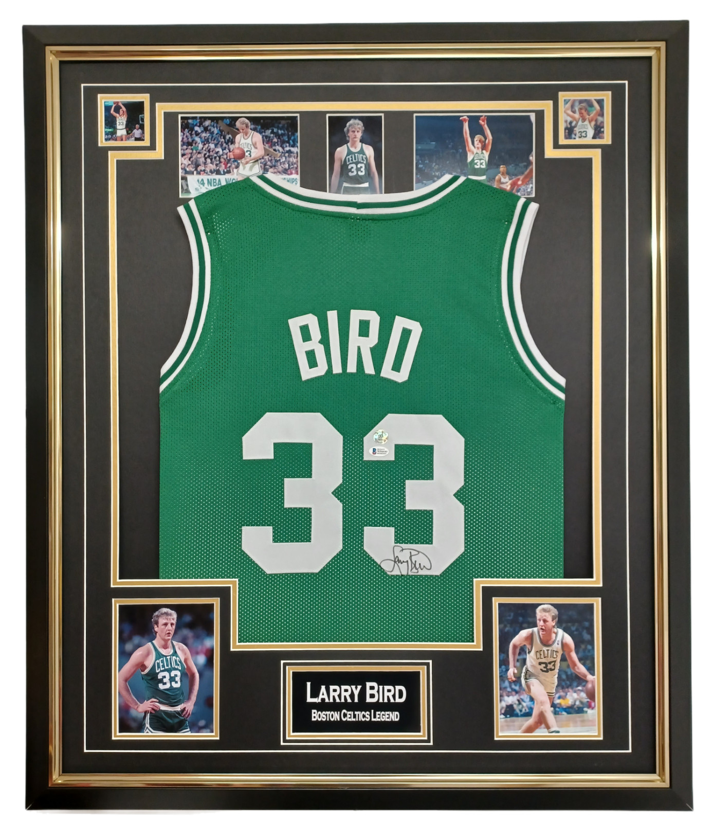 Rare Larry Bird of The Boston Celtics Signed Shirt JERSEY PSA DNA