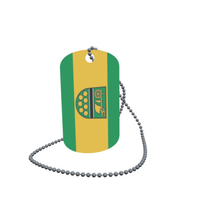Dog Tag Flagge Fahne Dähre OT Lagendorf Erkennungsmarke Alu 30 x 50 mm