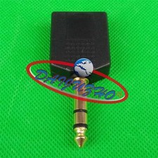 1pcs 1/4" 6.35mm stereo male plug to 2 6.35mm stereo female jack adapter E10