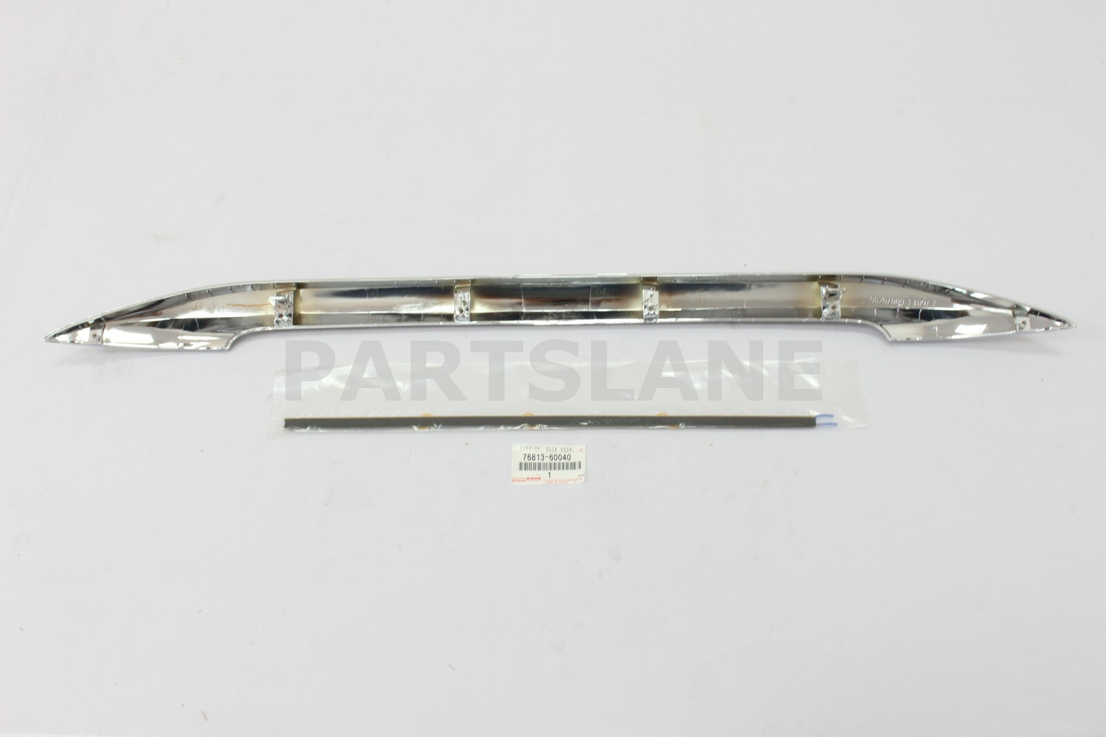 76813-60040 Toyota OEM Genuine GARNISH, BACK DOOR, OUTSIDE LOWER 