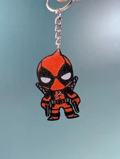 3D-Printed Deadpool Keychain – Marvel Collectible, Perfect Gift!
