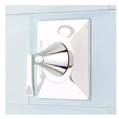 Vilamonte Single Lever Handle Pressure Balancing Valve Trim in Polished Nickel