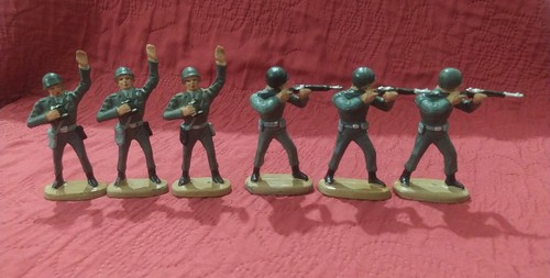 Lot of 6 - Leyla Lot American soldiers - Made in Germany 1950s Post WW2 - Picture 6 of 10