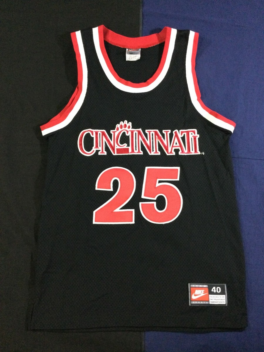 Vintage Cincinnati Bearcats #25 College-NCAA Basketball Nike