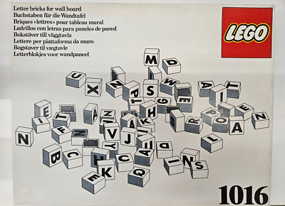 Lego 1016,  Letter Bricks ULTRA RARE 1985 Sehr selten 