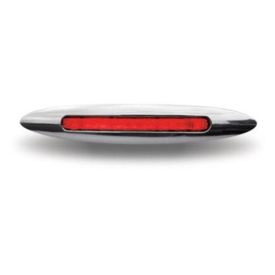 Trux TLED-F45R Marker Light, 4.5'' X 1'', Flatline, Color, Slim Line, Red, Led (7