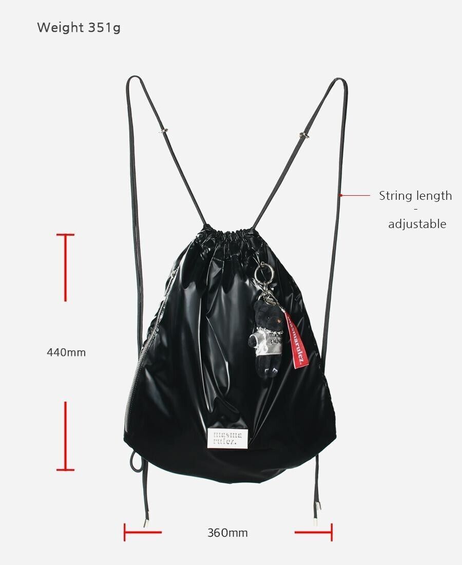 Masmarulez] Korean Gym Sack backpack Adjustable String Bag