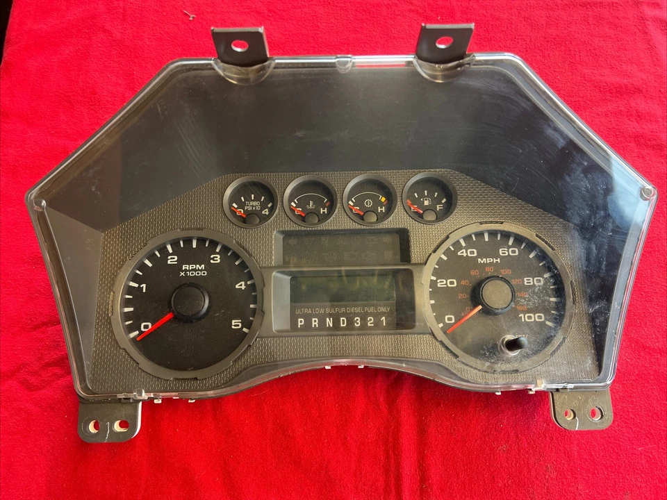 Cuadro de instrumentos diésel Ford F250 F350 F450 Super Duty 2008-2010 fabricante de equipos originales Foto 2 de 4