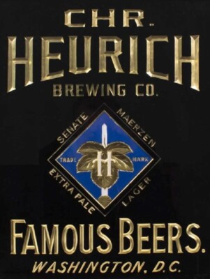 Christian Heurich Brewing Co. of Washington DC NEW METAL SIGN: Senate Lager