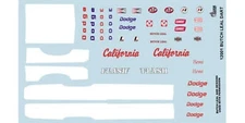 Gofer Racing Decals 12001 1/24 Decals - Butch Leal Dart