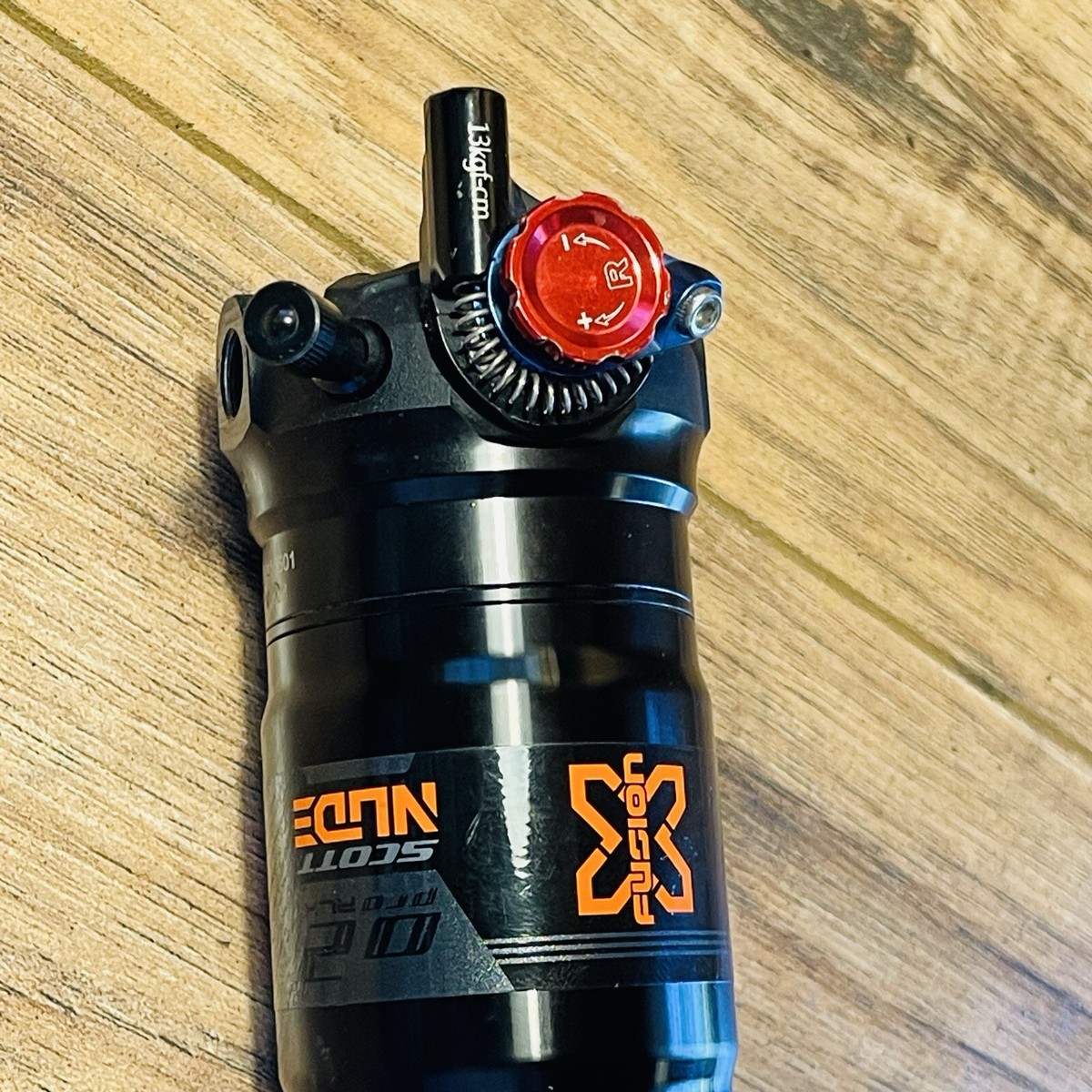 X-Fusion 02 RLX Rear Shock TRUNNION MOUNTScott NUDE 205mm x 65mm 8