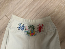 REDUCED Vintage 1970's Bell Bottom Embroidered Pisces Jeans. Size  S/M