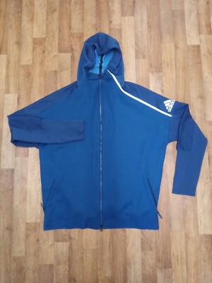 Knit Hoodie Zne Adidas Parley Men's Zip-Up Deep Ocean Eco Knit Sweater