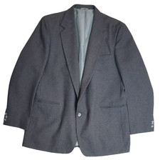 VINTAGE MEN S GRAY PINSTRIPE BLAZER JACKET - HAGGAR - SIZE 46L