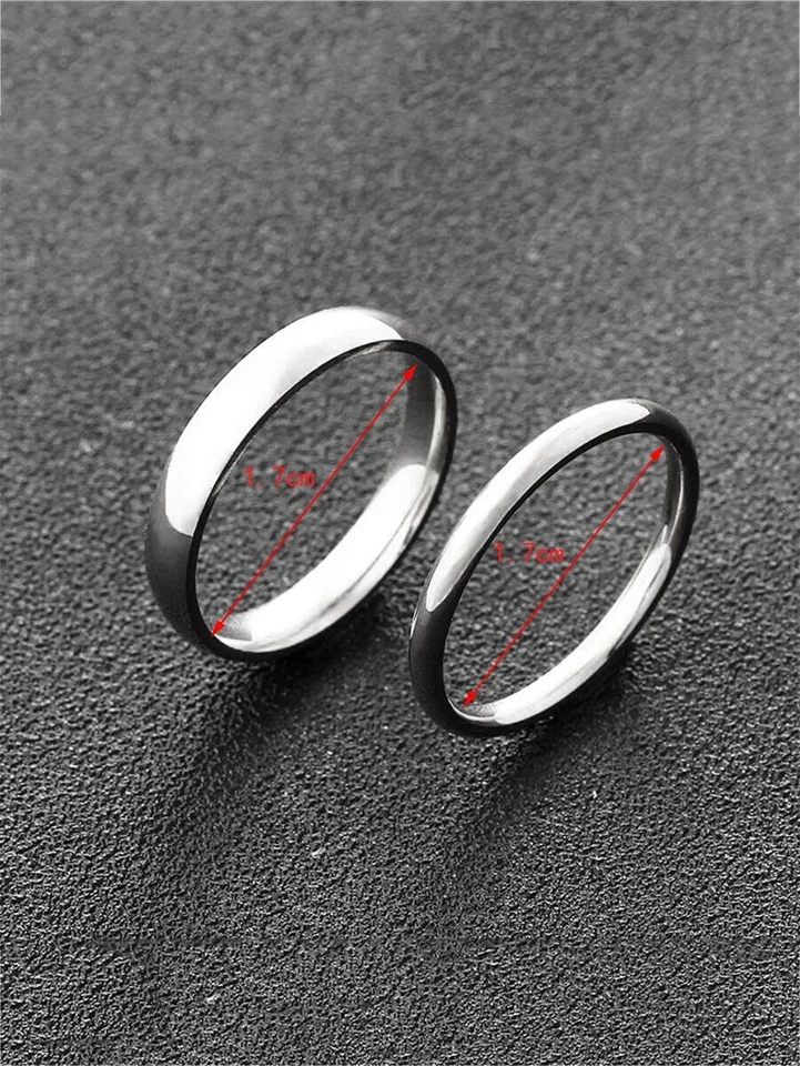 Anillos Sortijas Argollas de Plata 925 Para Mujeres Joyeria 3 Piezas Compromisos - Image 4 of 4