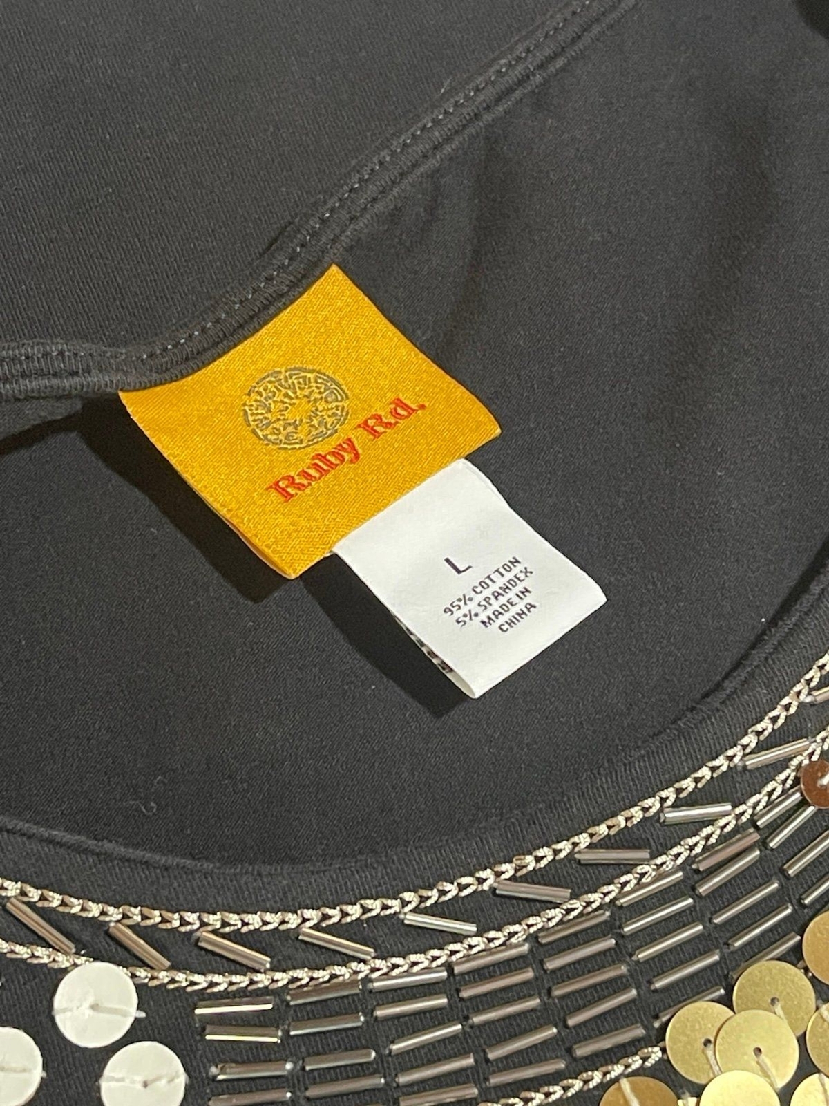 Women’s Ruby Rd Large Top Black - image 5