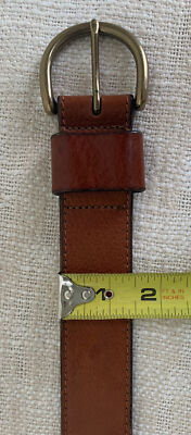1937 Accessories Sz M Brown Genuine Leather Womens Belt  display picture 2