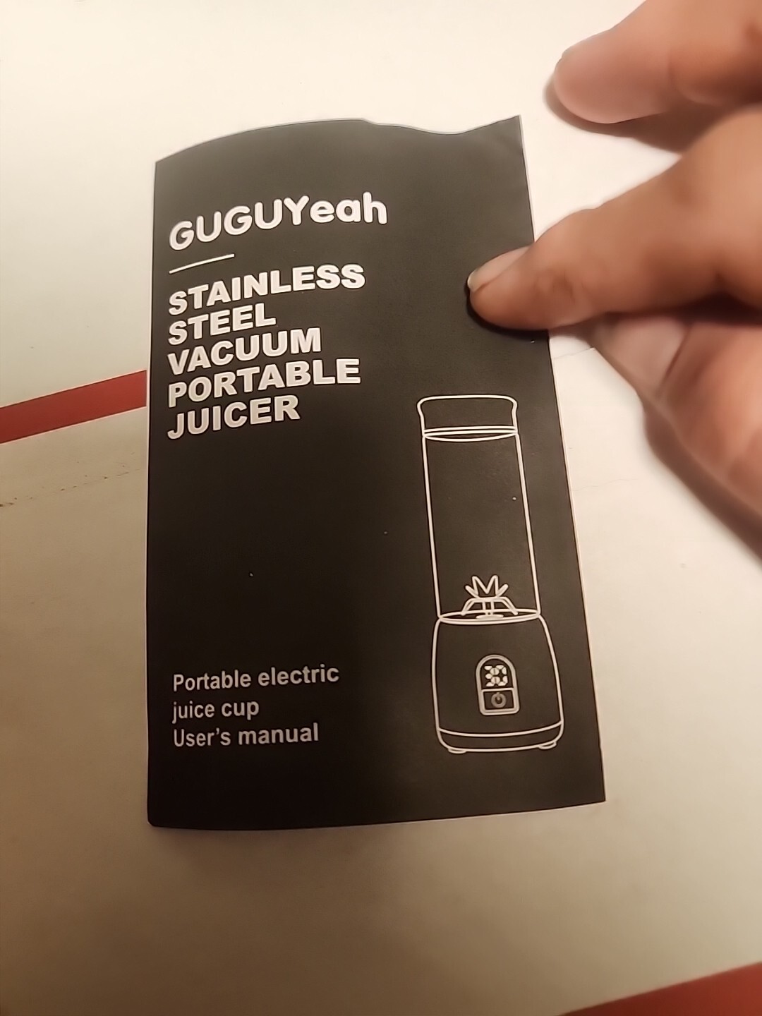 GUGUYEAH Stainless Steel Vacuum Portable Juicer Blender New-