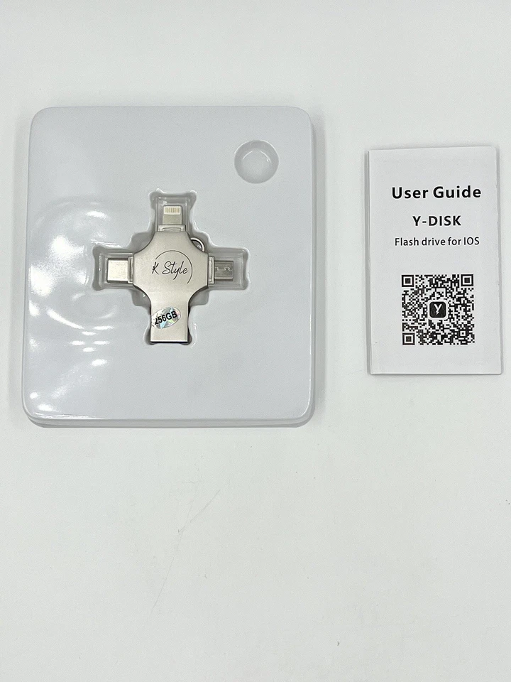 256GB USB 3.0 Flash Drive 4in1 Photo Stick Metal Thumb Drive For iPhone Android - Image 2 of 3