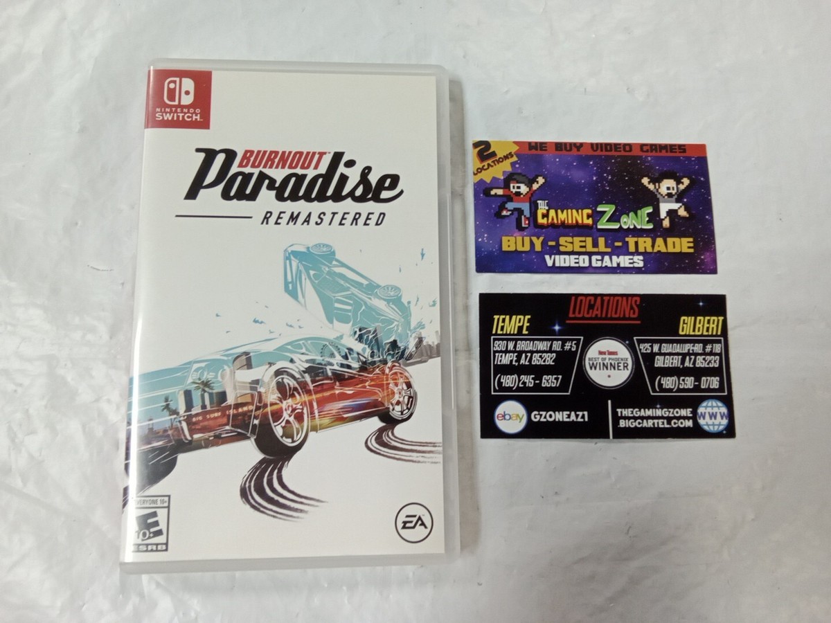 BOX ONLY) Burnout Paradise Remastered - Nintendo Switch **NO