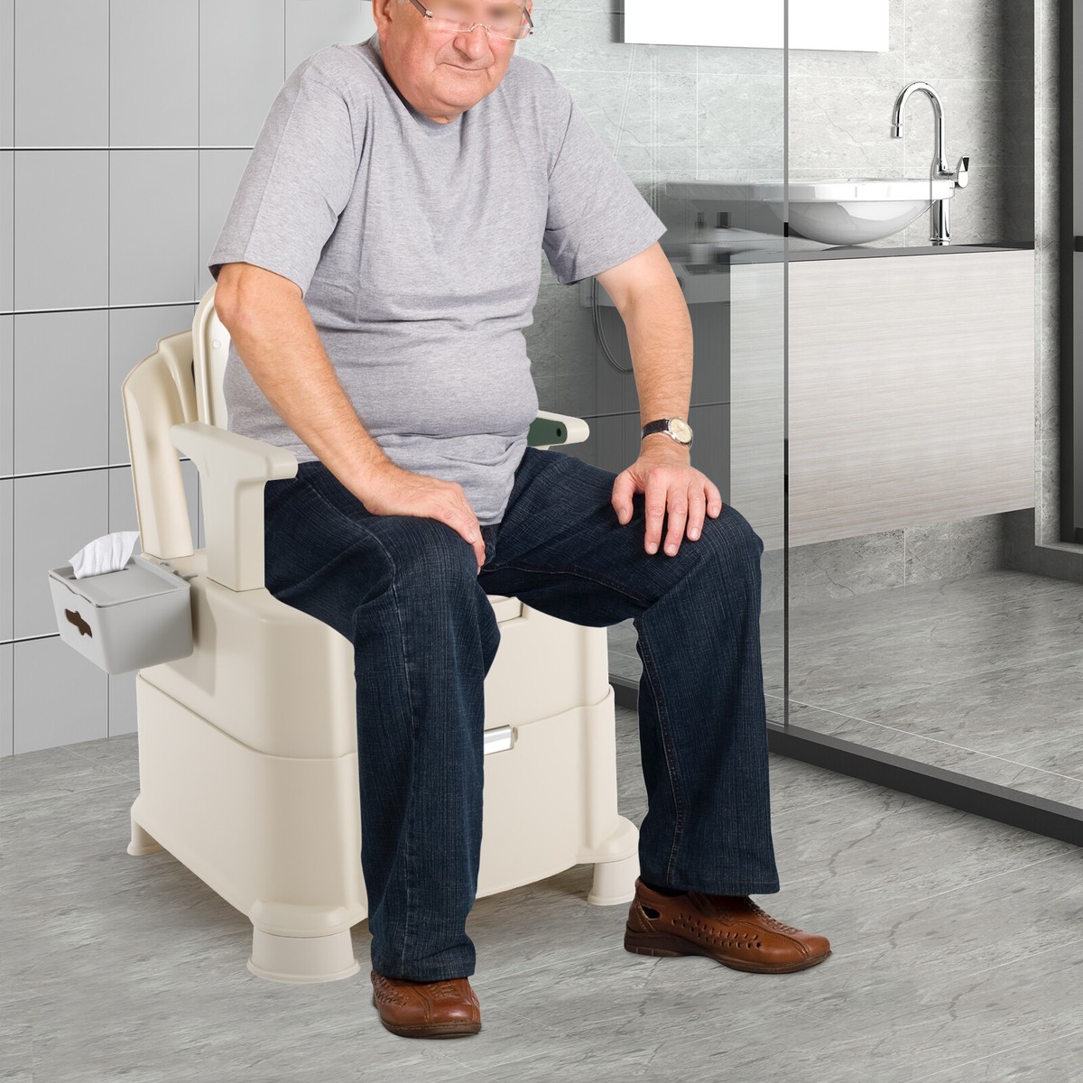 COMMODE CHAIR ポータブルトイレ 新品未使用 Bedside Commode Portable Toilet for Adults Commode Chair For