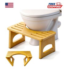 Bamboo Toilet Stool / Squatty Potty Collapsible And High Quality