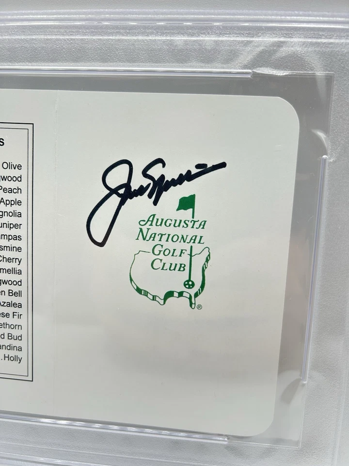 Jack Nicklaus Signed Augusta National Scorecard Masters PSA/DNA 10 Autograph - Image 2 of 4