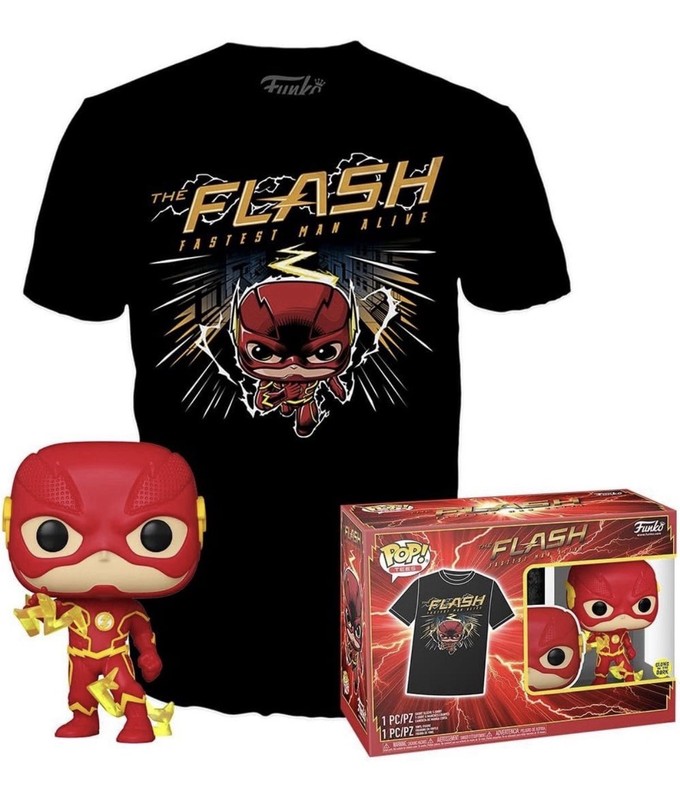 Funko Pop! Exclusive DC the Flash Fastest Man Alive Tee Large