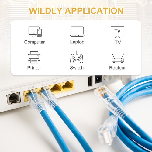 30pcs CAT8 RJ45 Connector with 30pcs Black Boots Cable Traverse for 23AWG Cable - Photo 5/5