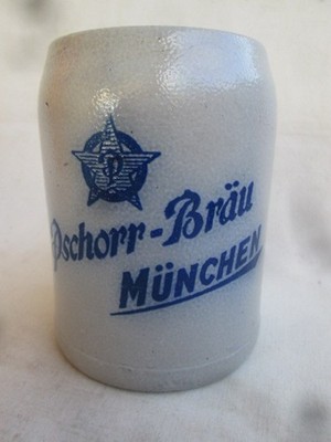 Krug 1/2 Liter - Brauerei - Pschorr Bräu München - 1930er J. - Paulaner - Hacker