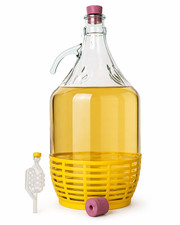 Glass Demijohn 5L No Swing Top with Airlocks Rubber Bungs Fermenter Carboy