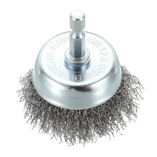 2 Inch Wire Cup Brush-1 Pcs-Carbon Steel Crimping(0.012")-1/4" Hex Shank