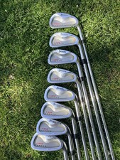 Second Hand Srixon 302 Forged Golf Irons- 3-Pw - 8 Irons: Rifle 5.5 Shafts