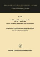 Walther Meyer Zur Capellen | Kinematische KenngrößEn Der Ebenen Elliptischen...