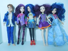 Disney Descendants Doll Bundle ~ 5 Dolls MAL/EVIE/BEN in VGC