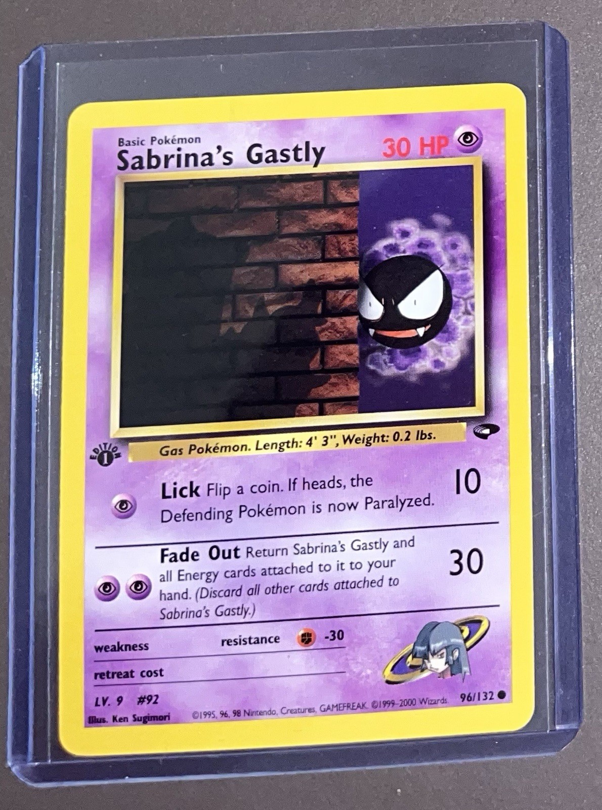 Sabrina’s Gastly 1st Edition 96/132 - Gym Challenge Pokémon