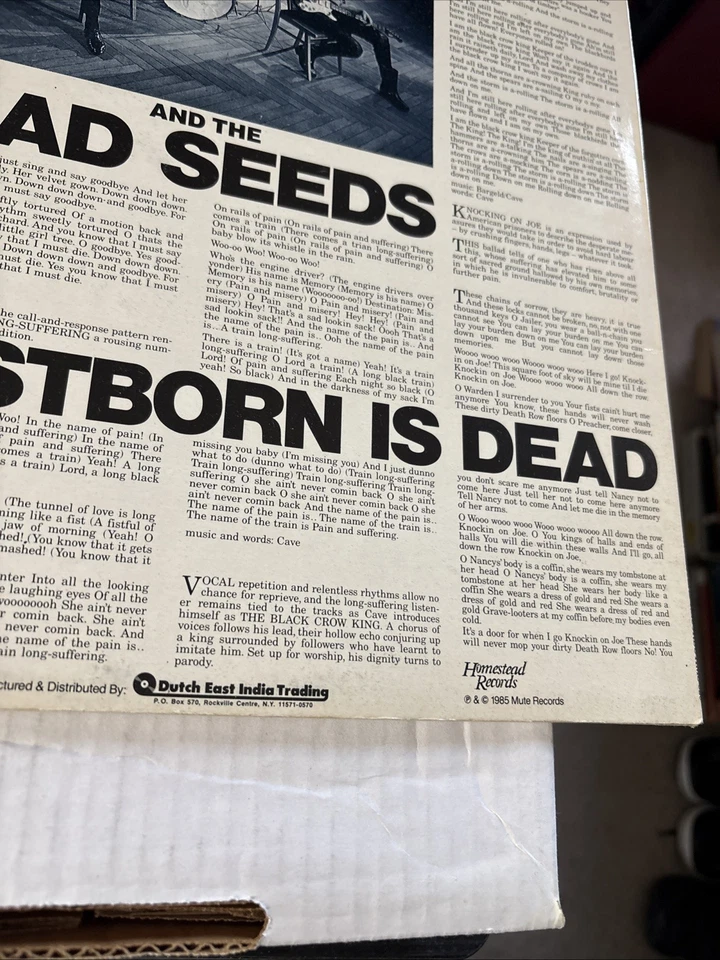 First Born Is Dead by Cave, Nick & Bad Seeds Vinyl 12" - Image 3 of 4