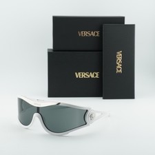 Versace VE4475 314/87 White/Dark Grey 42-142-110 Sunglasses New Authentic