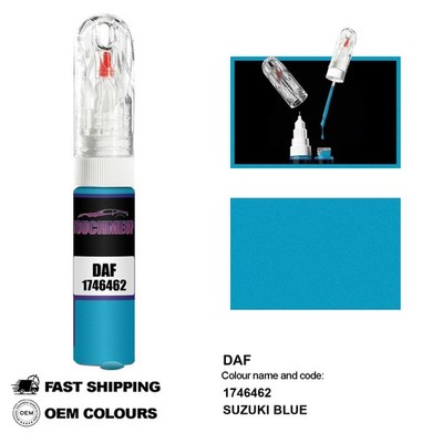 FÜR DAF SUZUKI BLAU 1746462 Ausbesserungslackstift Pinsel Fix Kit Kratzer Chi...