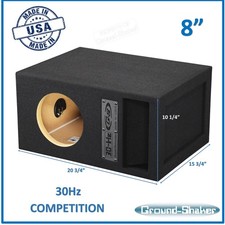 8" Sub Box Ported Vented Single Subwoofer Enclosure Car Audio Enclosure Speaker