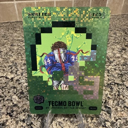Bo Jackson Battle Arena Tecmo Bowl Skatter (Skattebo) Helmet Icon Glow SSP RC
