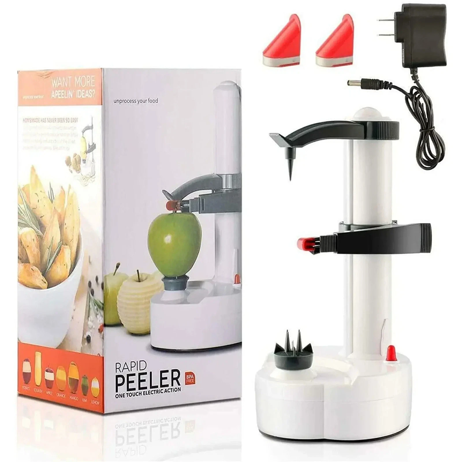Automatic Peeling Machine For Fruit Apple Potato Peeler Corer Cutter Slicer US
Opens in a new window