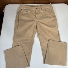 L. L. Bean Corduroy Straight Leg Favorite Fit Pants Women's 14 Khaki