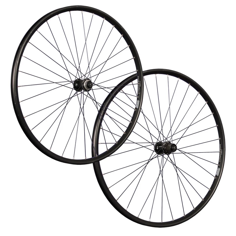 TAYLOR-WHEELS Laufrad 29 Zoll Satz Set Hohlkammerfelge geöst Shimano QC400 Disc CL schwarz 29"