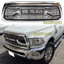 Chrome Grille For 2010-2012 2013-2018 Dodge Ram 2500 3500 Bumper Grill W/letters